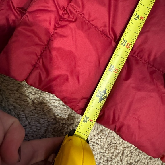 Women's Red Puffer Jacket - Picture 2 of 6